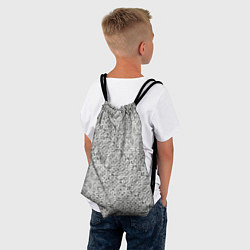 Рюкзак-мешок Серебряное плетение, цвет: 3D-принт — фото 2