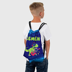 Рюкзак-мешок Семён рокозавр, цвет: 3D-принт — фото 2
