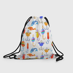 Рюкзак-мешок Рыбалочка, цвет: 3D-принт