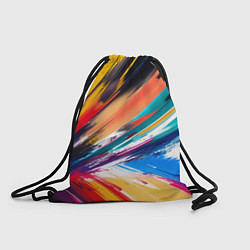 Рюкзак-мешок Красочные пульсации, цвет: 3D-принт