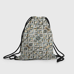 Рюкзак-мешок Квадраты и ромбы, цвет: 3D-принт