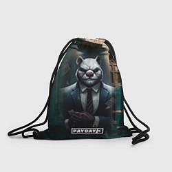 Рюкзак-мешок Payday 3 white bear, цвет: 3D-принт