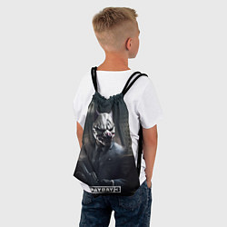 Рюкзак-мешок Payday3 bulldog, цвет: 3D-принт — фото 2
