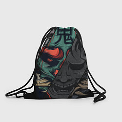 Рюкзак-мешок Демон самурай - Они, цвет: 3D-принт