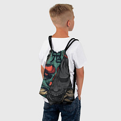 Рюкзак-мешок Демон самурай - Они, цвет: 3D-принт — фото 2