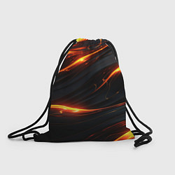 Рюкзак-мешок Золотые волны со свечением, цвет: 3D-принт