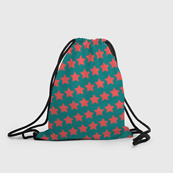 Рюкзак-мешок Звезды на изумрудном, цвет: 3D-принт