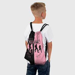 Рюкзак-мешок Blackpink силуэт девушек, цвет: 3D-принт — фото 2