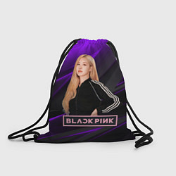Рюкзак-мешок Rose Blackpink, цвет: 3D-принт