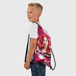 Рюкзак-мешок Роза розовый камуфляж, цвет: 3D-принт — фото 2