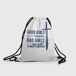 Рюкзак-мешок Плохие девочки попадают в Вальхаллу, цвет: 3D-принт