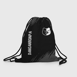 Рюкзак-мешок Danganronpa glitch на темном фоне: надпись, символ, цвет: 3D-принт