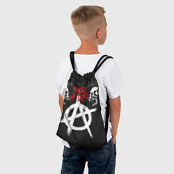 Рюкзак-мешок Punks not dead - анархия, цвет: 3D-принт — фото 2