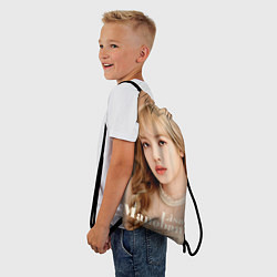 Рюкзак-мешок Blackpink Lisa blonde, цвет: 3D-принт — фото 2