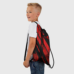 Рюкзак-мешок CS GO black and red, цвет: 3D-принт — фото 2