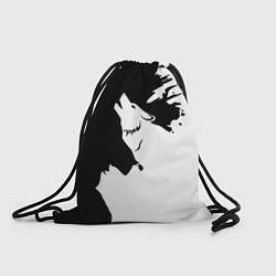 Рюкзак-мешок Волчий вой в горах, цвет: 3D-принт