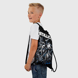 Рюкзак-мешок Metallica - warrior, цвет: 3D-принт — фото 2