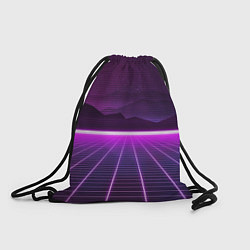 Рюкзак-мешок Неоновые звёздные горы, цвет: 3D-принт