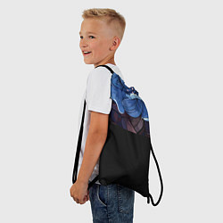 Рюкзак-мешок Паттерн из пионов, цвет: 3D-принт — фото 2