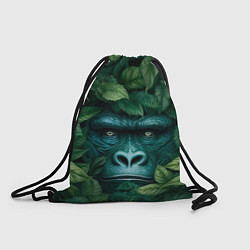 Рюкзак-мешок Горилла в кустах джунгли, цвет: 3D-принт