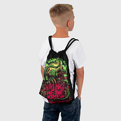 Рюкзак-мешок Bring me the horizon dinosaurs, цвет: 3D-принт — фото 2