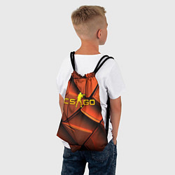 Рюкзак-мешок CSGO orange logo, цвет: 3D-принт — фото 2