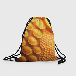Рюкзак-мешок Оранжевые круглые плиты, цвет: 3D-принт