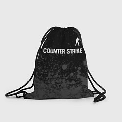 Рюкзак-мешок Counter Strike glitch на темном фоне: символ сверх, цвет: 3D-принт