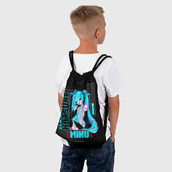 Рюкзак-мешок Девочка Хацуне Мику, цвет: 3D-принт — фото 2