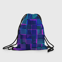 Рюкзак-мешок Неоновая мозаика из стекла, цвет: 3D-принт