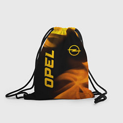 Рюкзак-мешок Opel - gold gradient: надпись, символ, цвет: 3D-принт