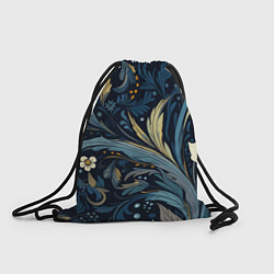 Рюкзак-мешок Цветочные узоры, цвет: 3D-принт