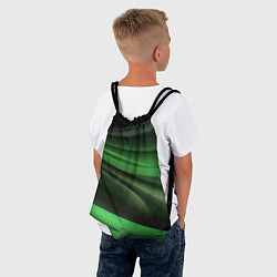 Рюкзак-мешок Темная зеленая текстура, цвет: 3D-принт — фото 2