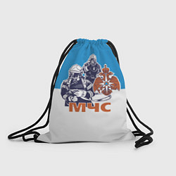 Рюкзак-мешок МЧС спасатели, цвет: 3D-принт