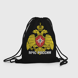 Рюкзак-мешок МЧС России - герб, цвет: 3D-принт