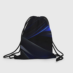 Рюкзак-мешок Black blue background, цвет: 3D-принт