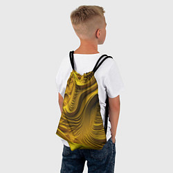 Рюкзак-мешок Объемная желтая текстура, цвет: 3D-принт — фото 2