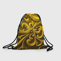 Рюкзак-мешок Желтый объемный узор, цвет: 3D-принт
