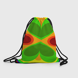 Рюкзак-мешок Цветные плавные фигуры, цвет: 3D-принт