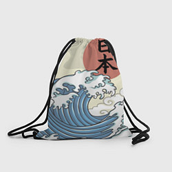 Рюкзак-мешок Япония море, цвет: 3D-принт