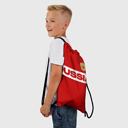 Рюкзак-мешок Russia - красно-белый, цвет: 3D-принт — фото 2