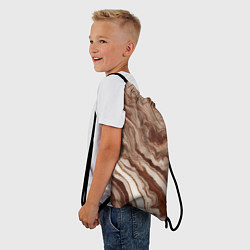 Рюкзак-мешок Коричневая яшма, цвет: 3D-принт — фото 2