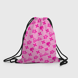 Рюкзак-мешок Барби паттерн розовый, цвет: 3D-принт