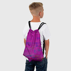Рюкзак-мешок Фиолетово византийский глитч, цвет: 3D-принт — фото 2