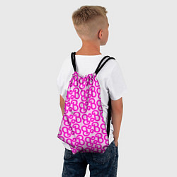 Рюкзак-мешок Логотип Барби - буква B, цвет: 3D-принт — фото 2