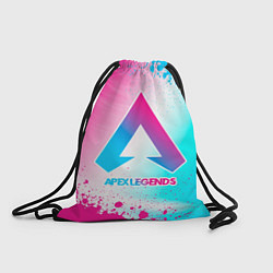 Рюкзак-мешок Apex Legends neon gradient style, цвет: 3D-принт