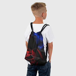 Рюкзак-мешок Синие и красные плиты, цвет: 3D-принт — фото 2