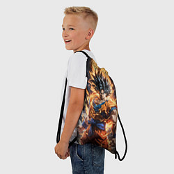 Рюкзак-мешок Сон гоку - драгонболл, цвет: 3D-принт — фото 2