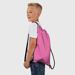 Рюкзак-мешок Нежный розовый кружочки, цвет: 3D-принт — фото 2