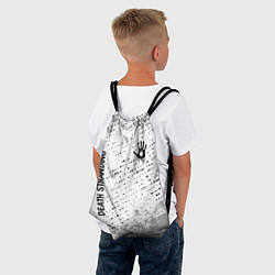 Рюкзак-мешок Death Stranding glitch на светлом фоне: надпись, с, цвет: 3D-принт — фото 2